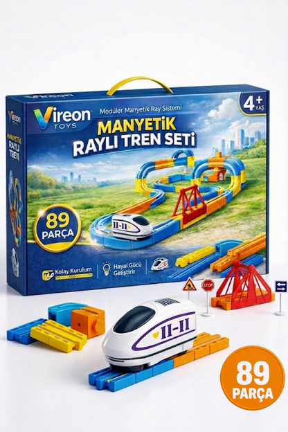Manyetik Raylı Tren Seti 89 Parça