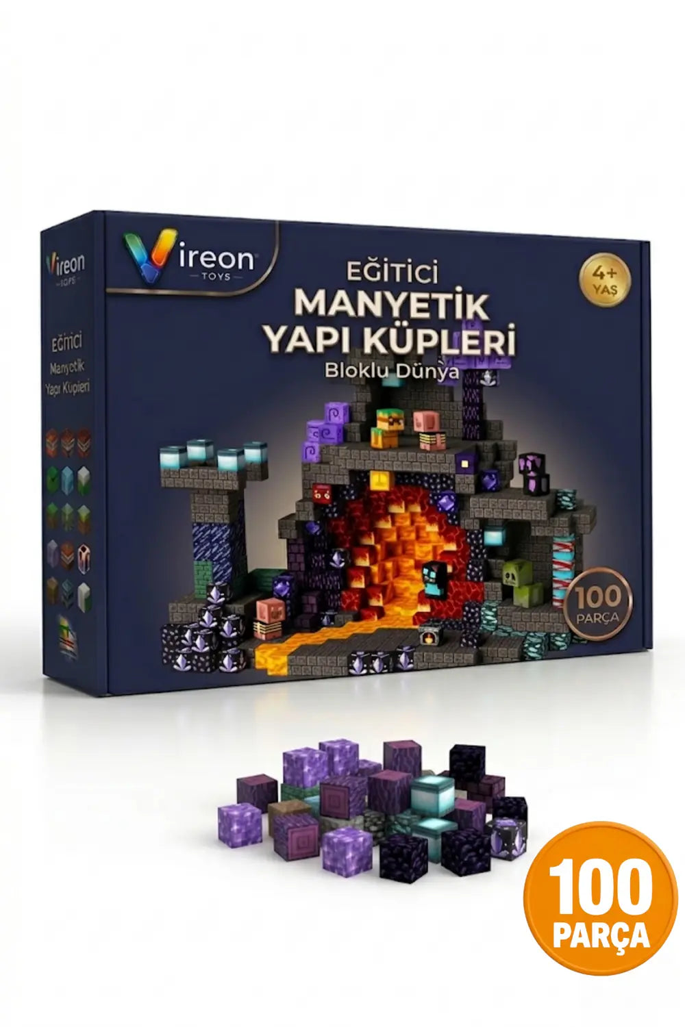 Manyetik Yapı Küpleri 100 Parça