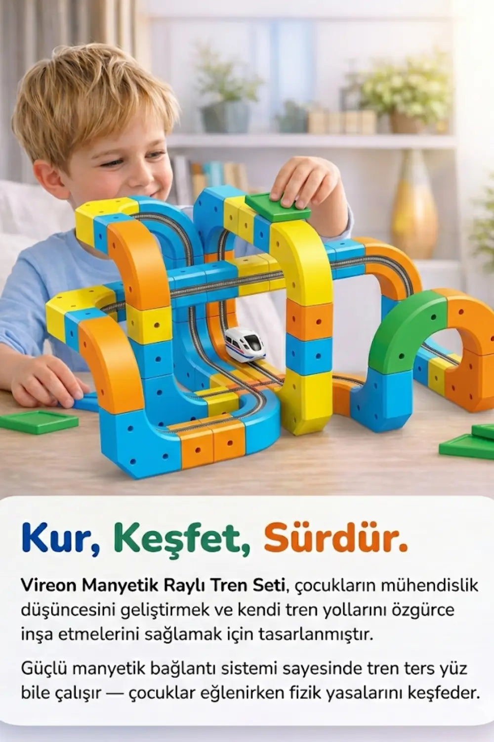 Manyetik Raylı Tren Seti hediye